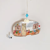 Metal Camper Ornament