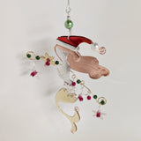 Christmas Mermaid Metal Ornament