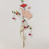 Christmas Mermaid Metal Ornament