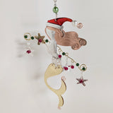 Christmas Mermaid Metal Ornament