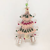 Metal Christmas Tree with Green and Red Beads