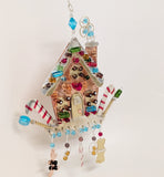 Gingerbread House Hanging Metal Ornament