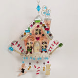 Gingerbread House Hanging Metal Ornament