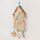 Manger And Animals metal ornament