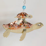 Metal Double Sea Turtle