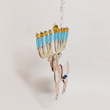 Menorah Metal Ornament
