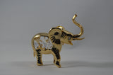 24K Gold Plated Elephant Figurine with Swarovski Crystals