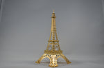 24K Gold Plated Eiffel Tower Figurines with Swarovski Crystals