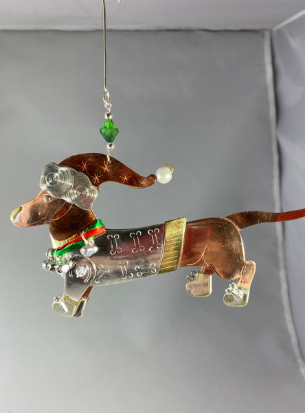 Dachshund Dog Metal Ornament