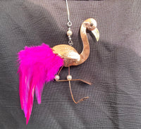 Metal flamingo
